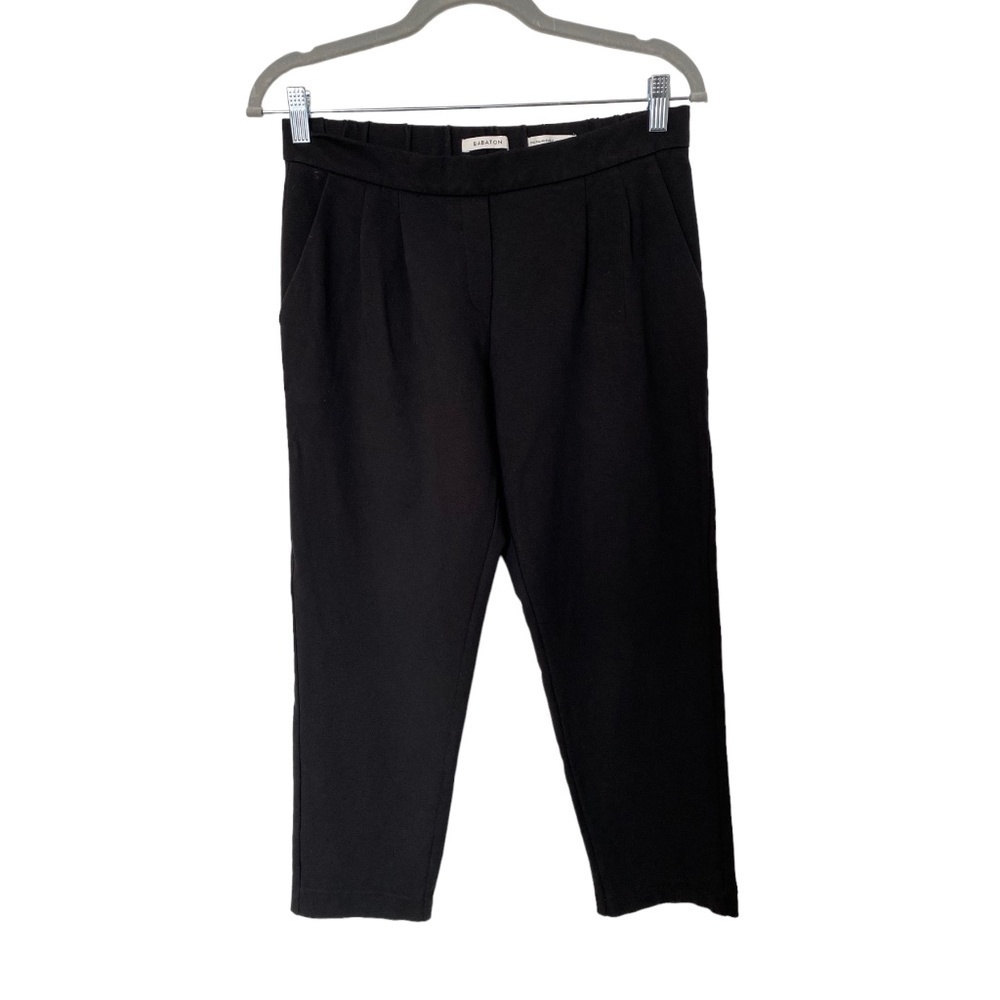 ARITZIA Babaton Cohen Cropped Mid-Rise Pleated Trouser Pants, Black, Size 4 - Picture 10 of 16